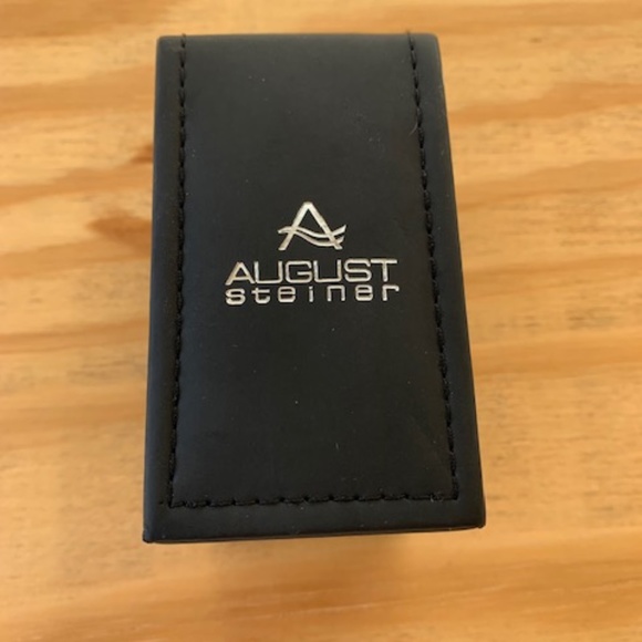 August Steiner Champagne Dial Brown Leather Ladies Watc - Picture 10 of 13